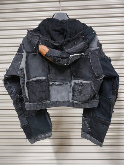 Midnight Riot Patchwork Hoodie RA1020
