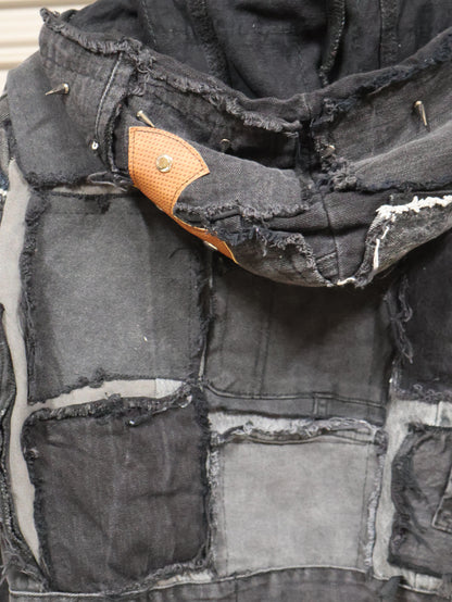 Midnight Riot Patchwork Hoodie RA1020