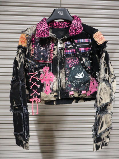 Pink Venom Patchwork Jacket RA1021