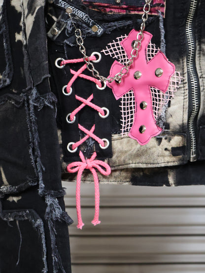 Pink Venom Patchwork Jacket RA1021