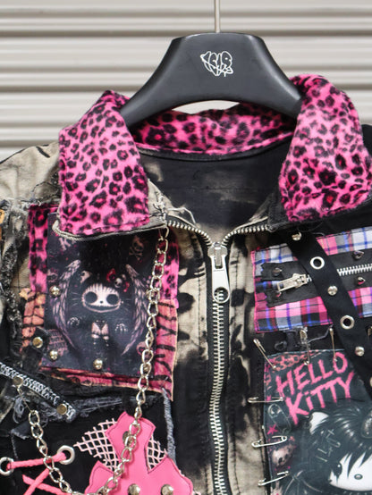 Pink Venom Patchwork Jacket RA1021