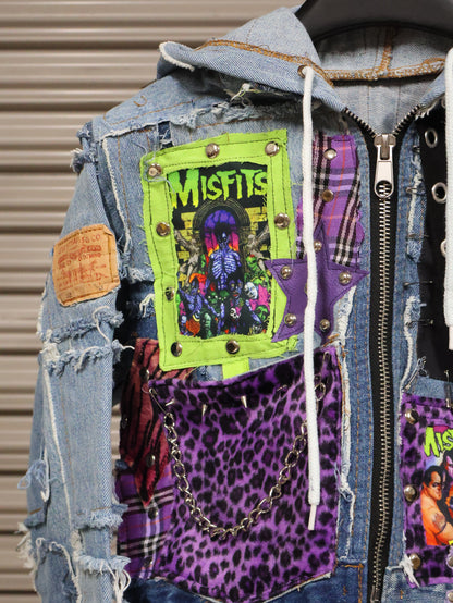 Neon Riot Patchwork Jacket RA1022