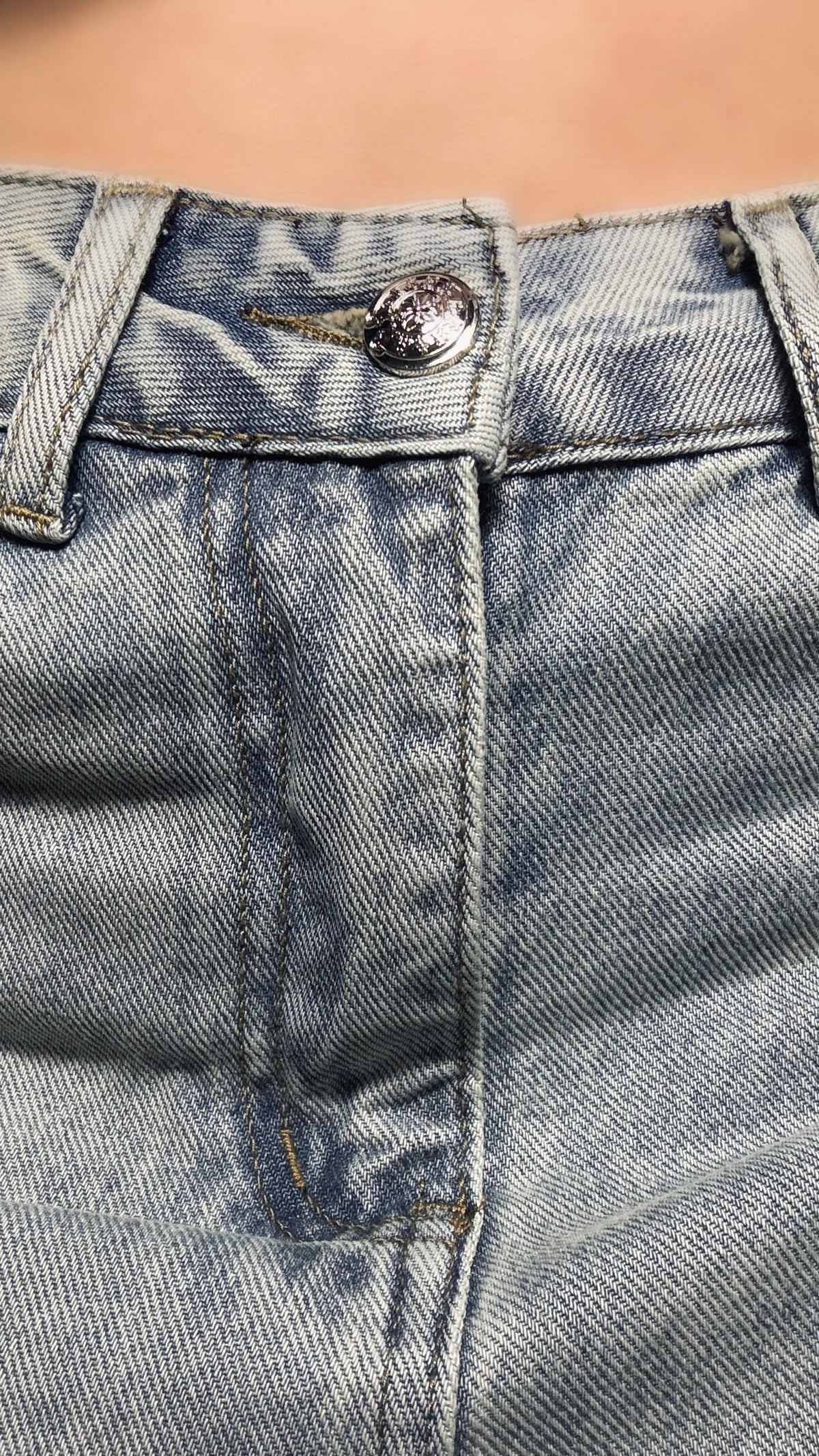 Petal Denim Pants A499