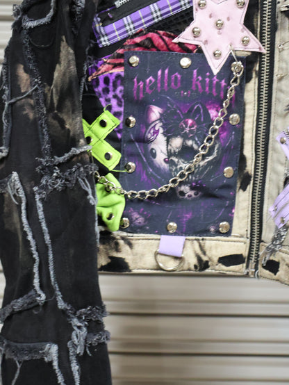 Violet Chaos Patchwork Jacket RA1023