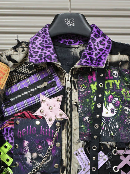 Violet Chaos Patchwork Jacket RA1023