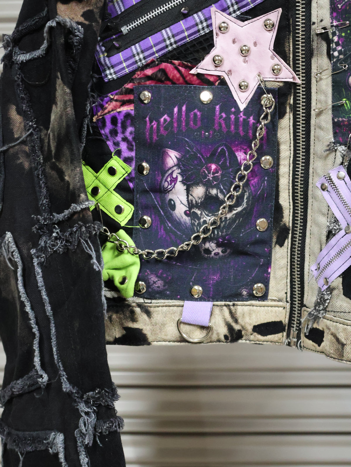 Violet Chaos Patchwork Jacket RA1023