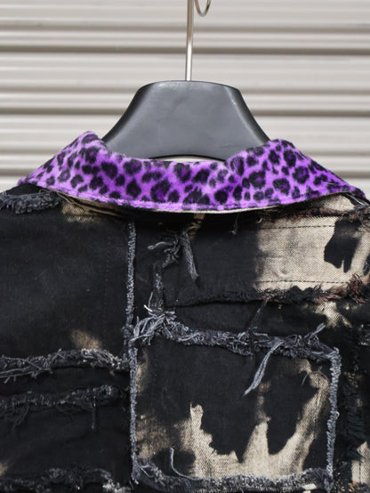 Violet Chaos Patchwork Jacket RA1023