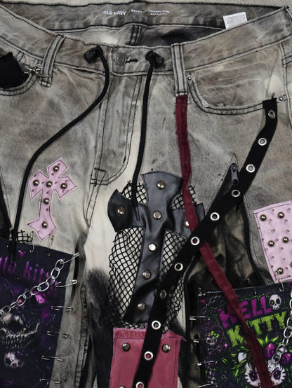 RE: Ash Washed Patch Denim RA1109