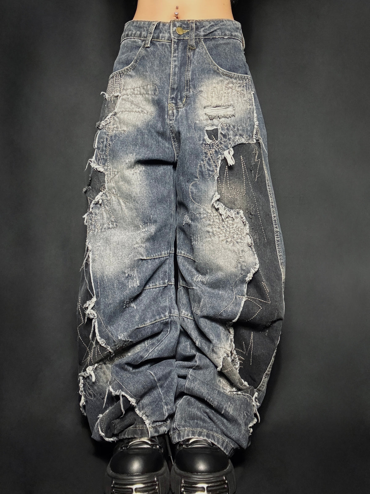 Ruin Cross Denim  A532