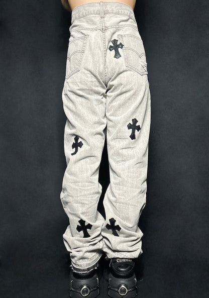 cross patch denim A241