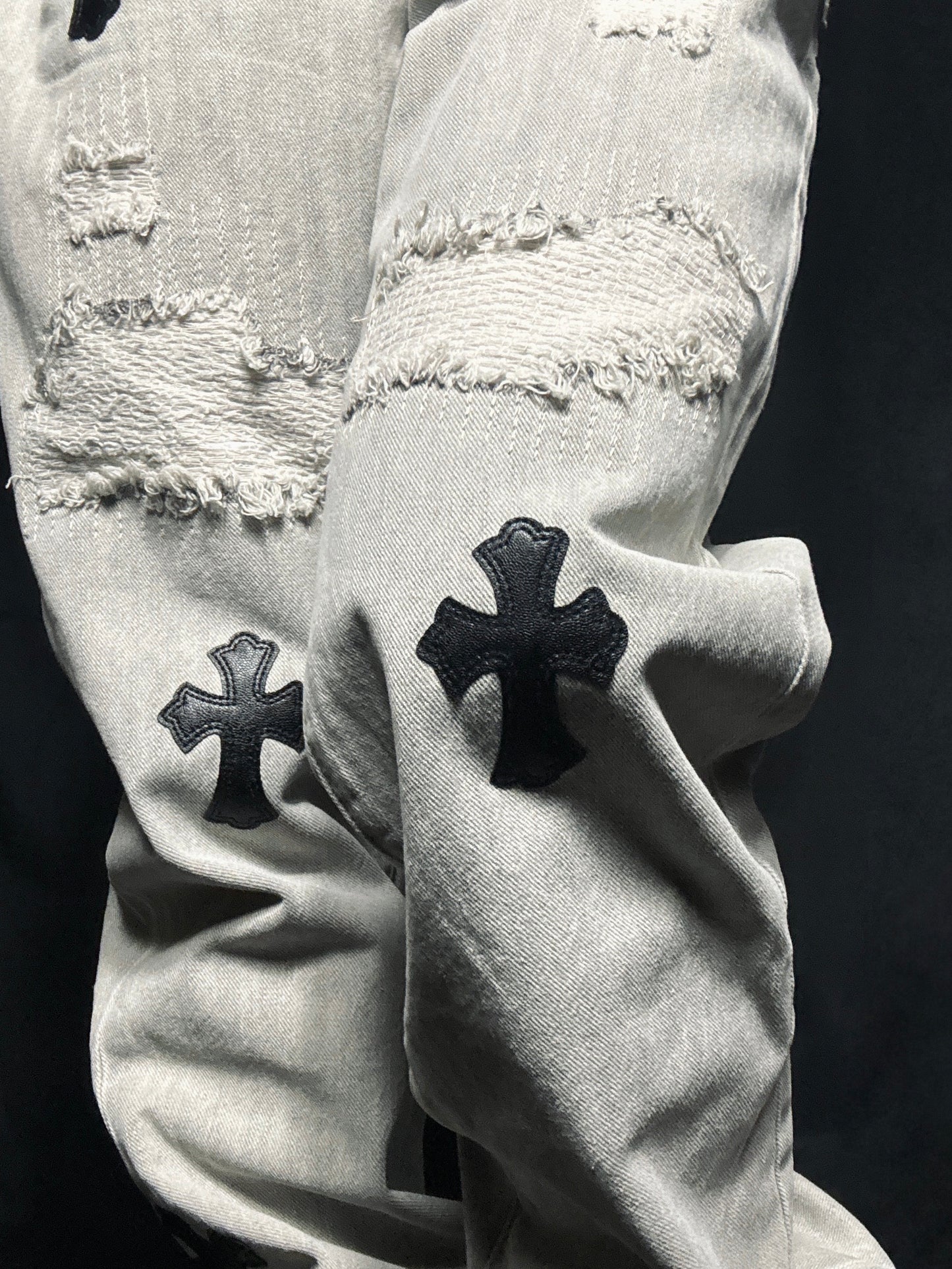 cross patch denim A241