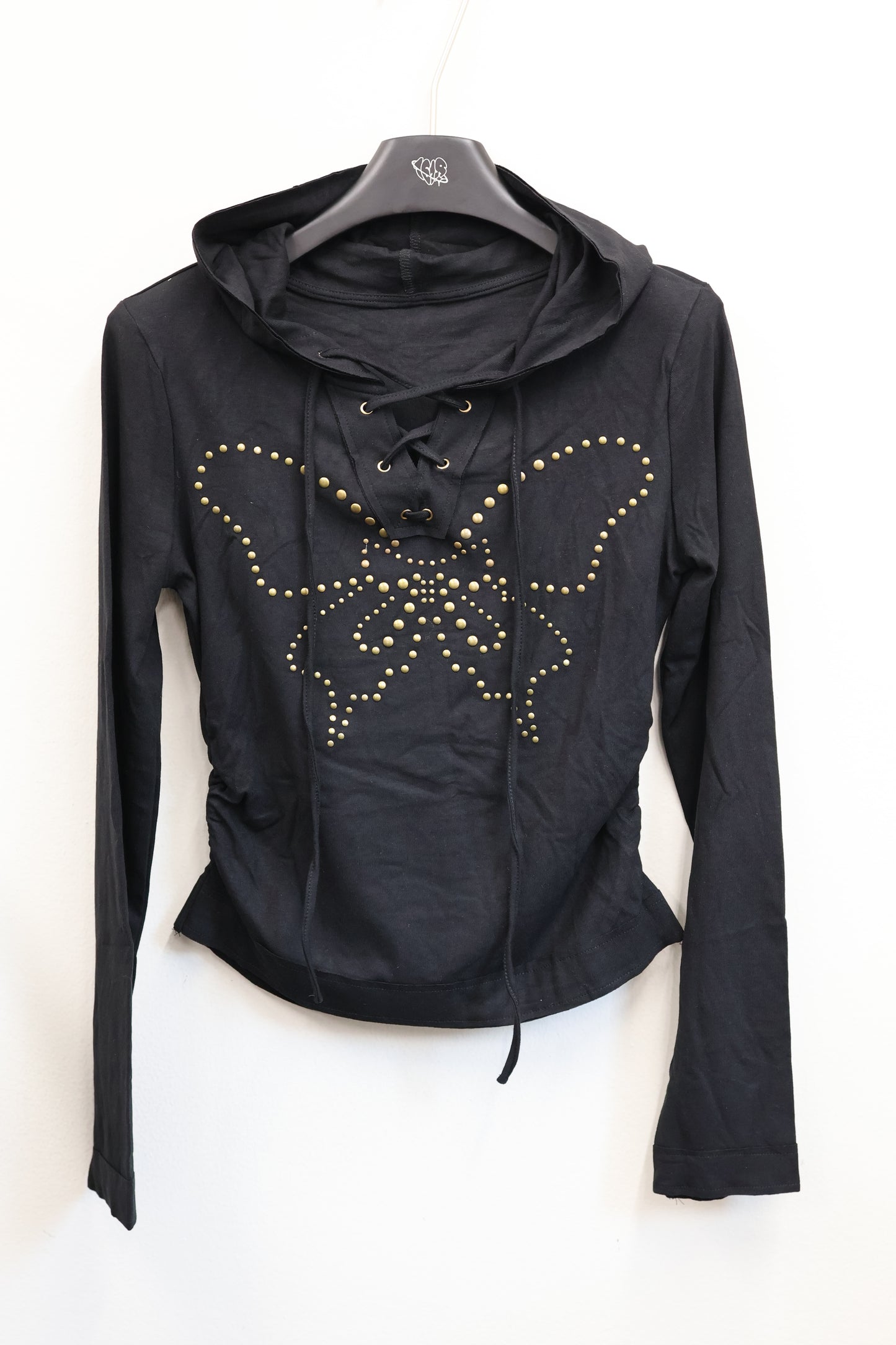 25-909 Stud Butterfly Hoodie A336