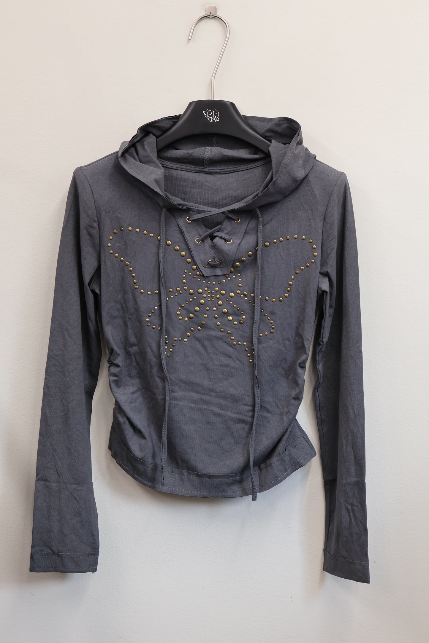 25-909 Stud Butterfly Hoodie A336