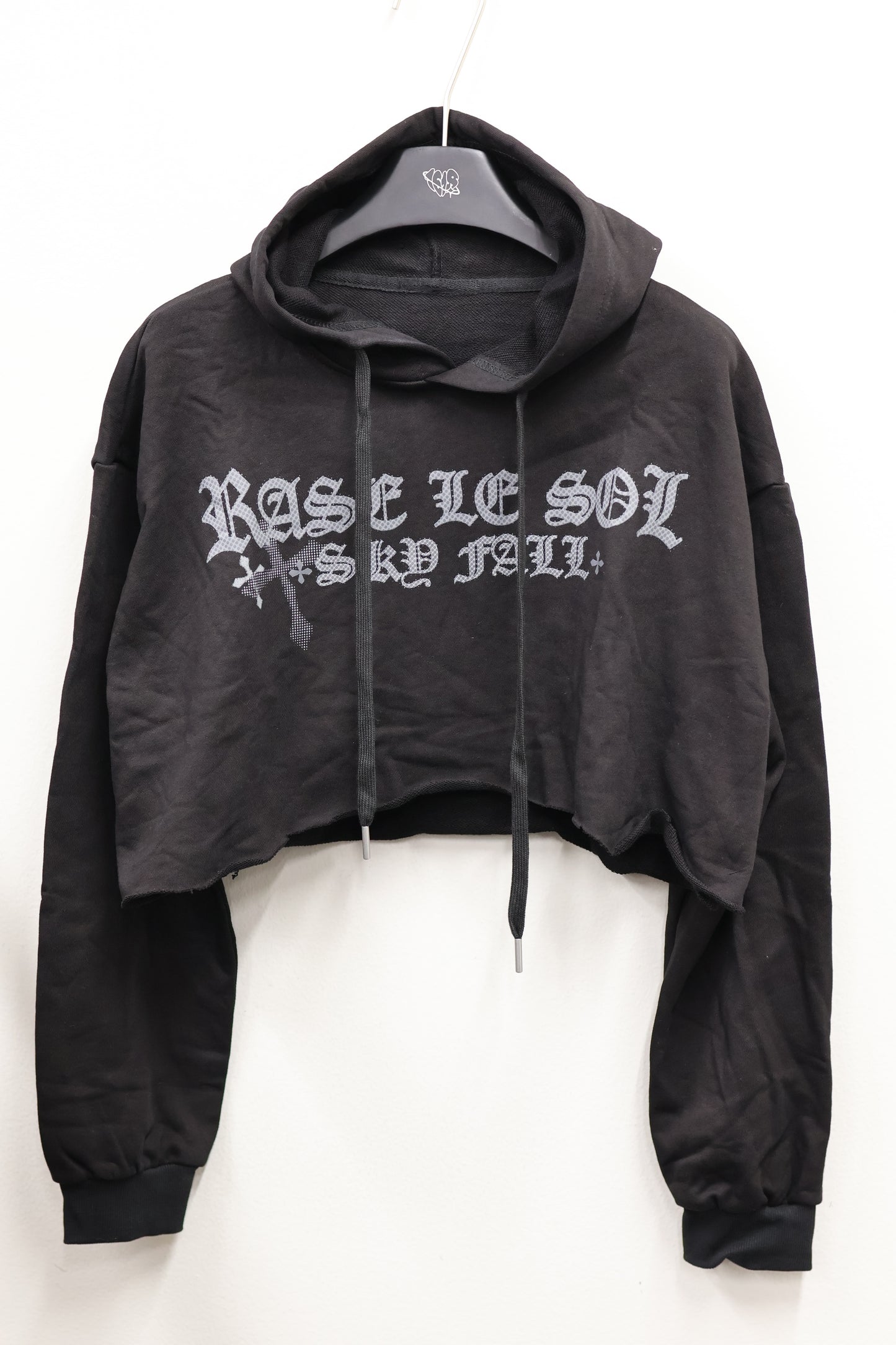 25-920 Logo Crop Hoodie  A349