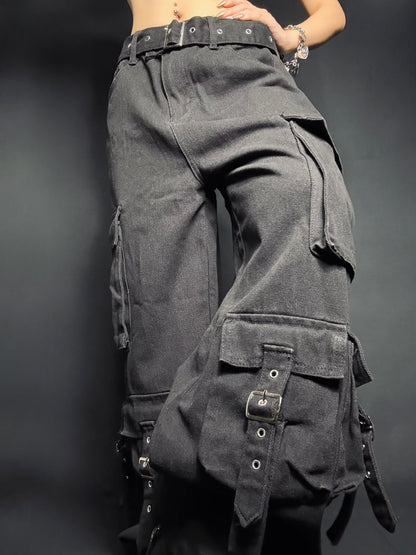 waist belt cargo denim A239