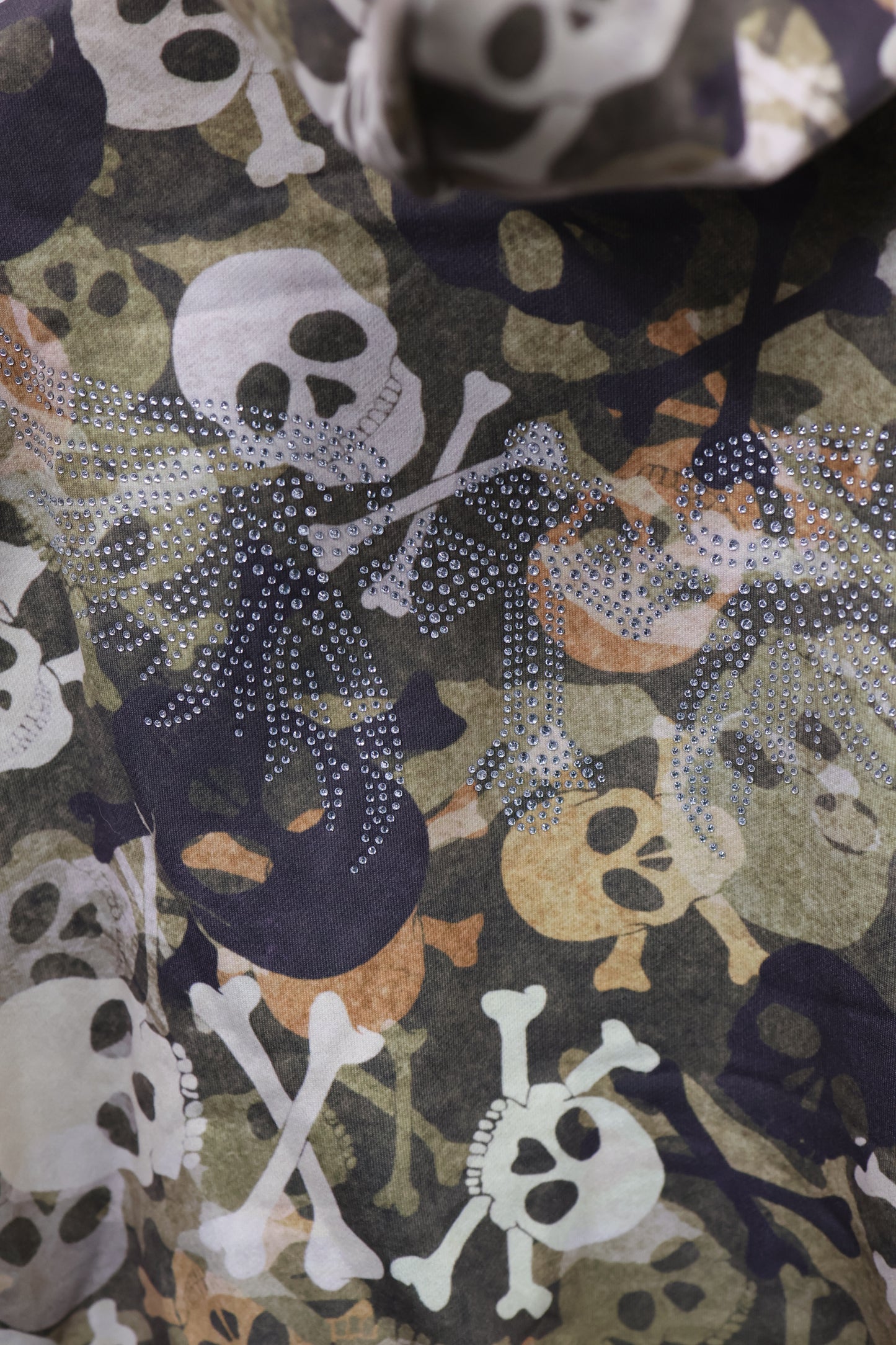 25-940 Skull Camo Fur Jacket  A346