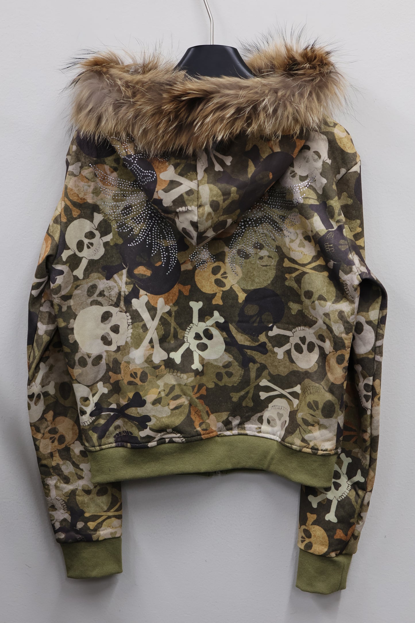 25-940 Skull Camo Fur Jacket  A346