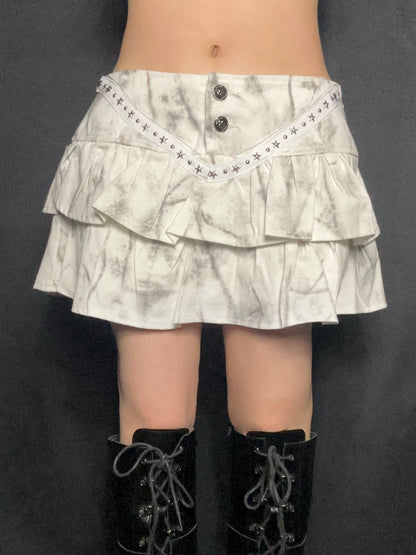 Layer Cargo Mini Skirt A505
