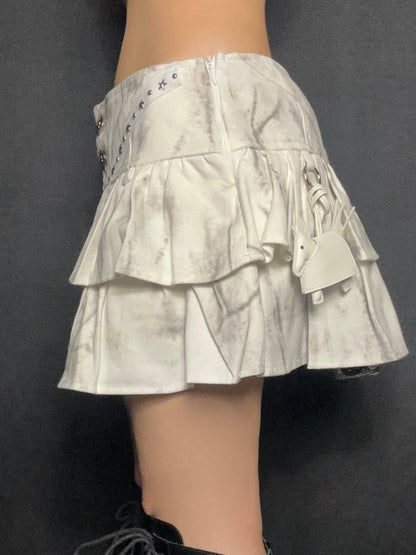 Layer Cargo Mini Skirt A505