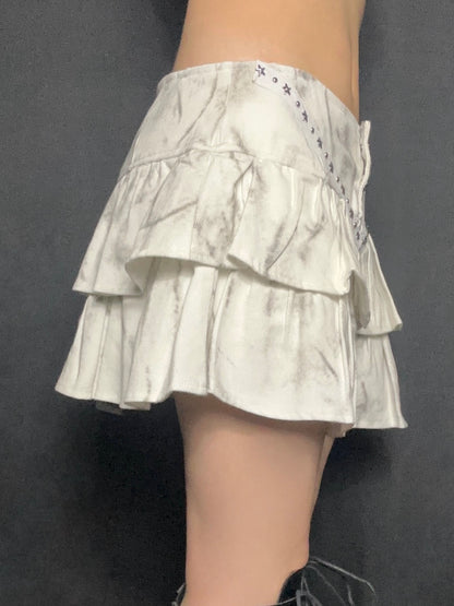 Layer Cargo Mini Skirt A505