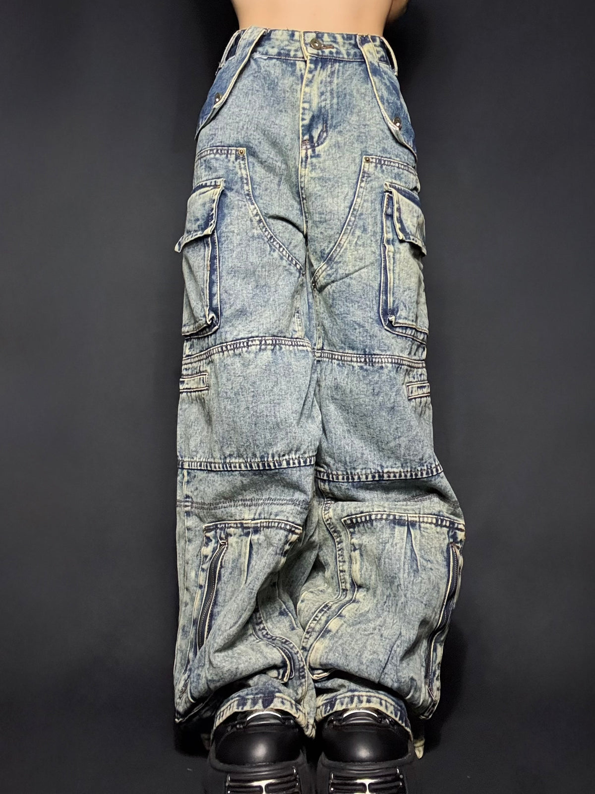 wash pocket denim A243