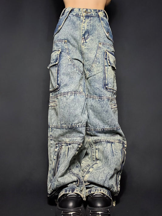 wash pocket denim A243