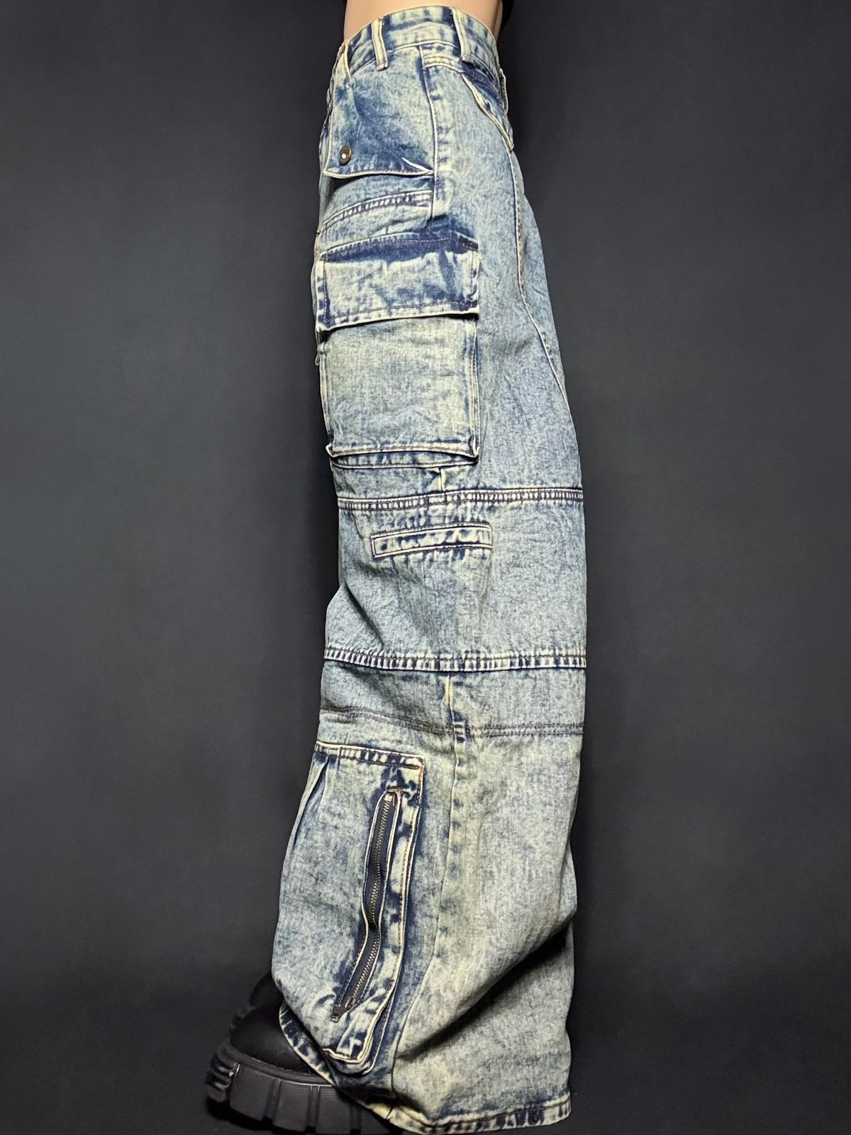 wash pocket denim A243