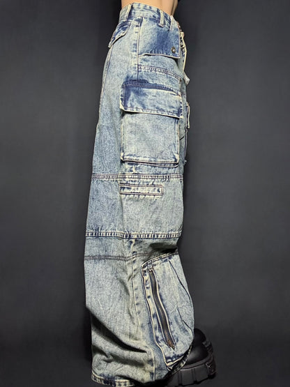 wash pocket denim A243