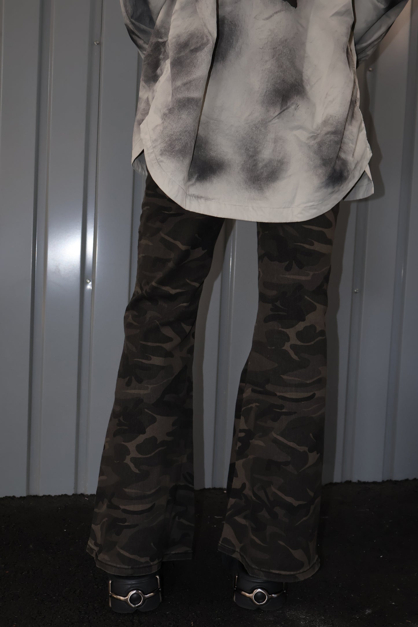 Ripped Camo Pants A326