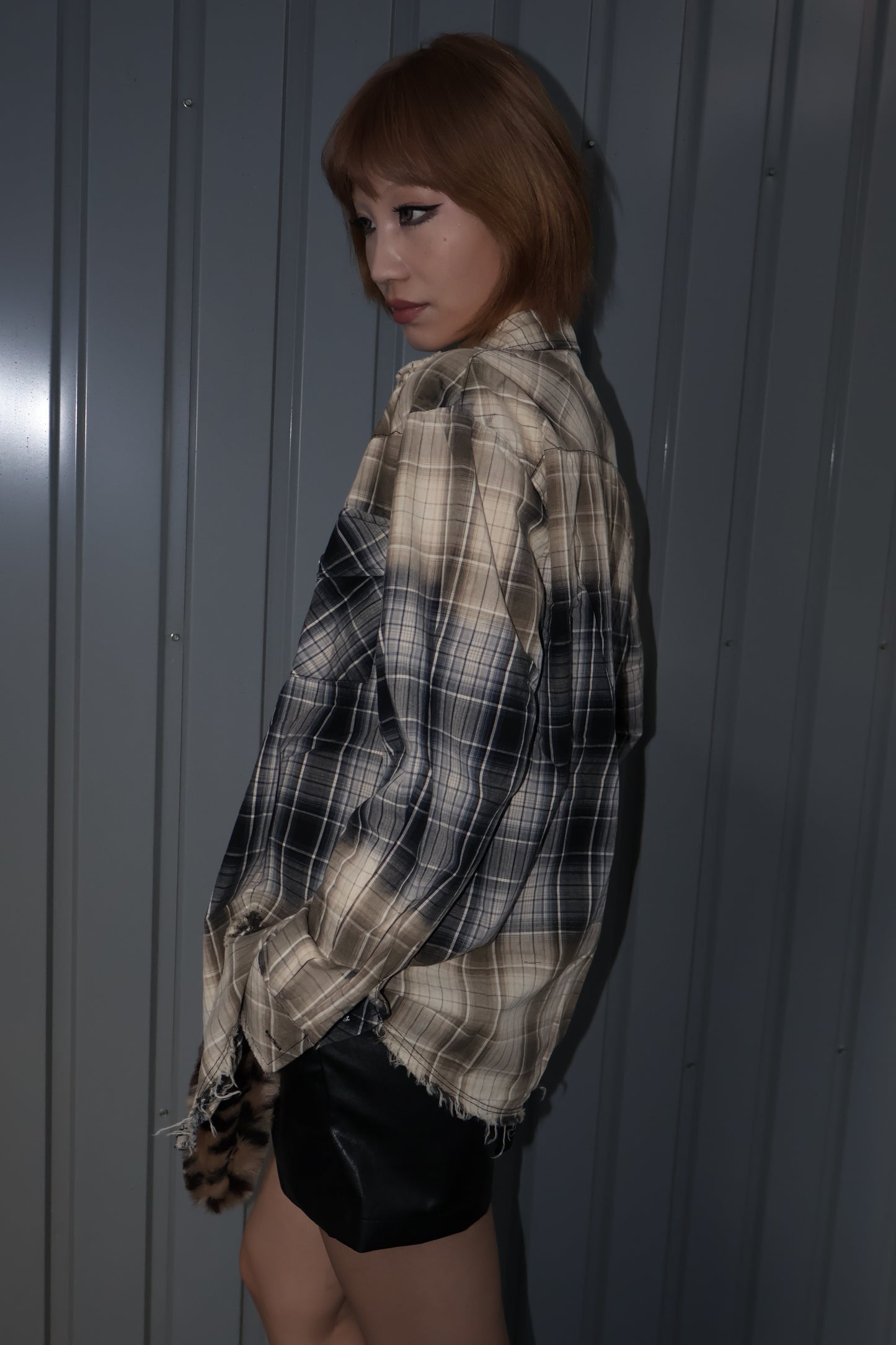 bicolor checkshirt A305