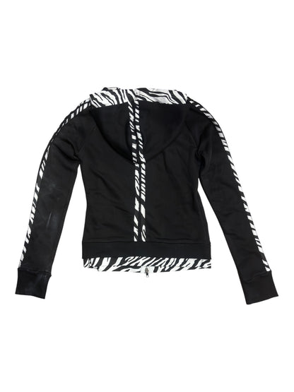 Zebra Trim Zip Hoodie  A696