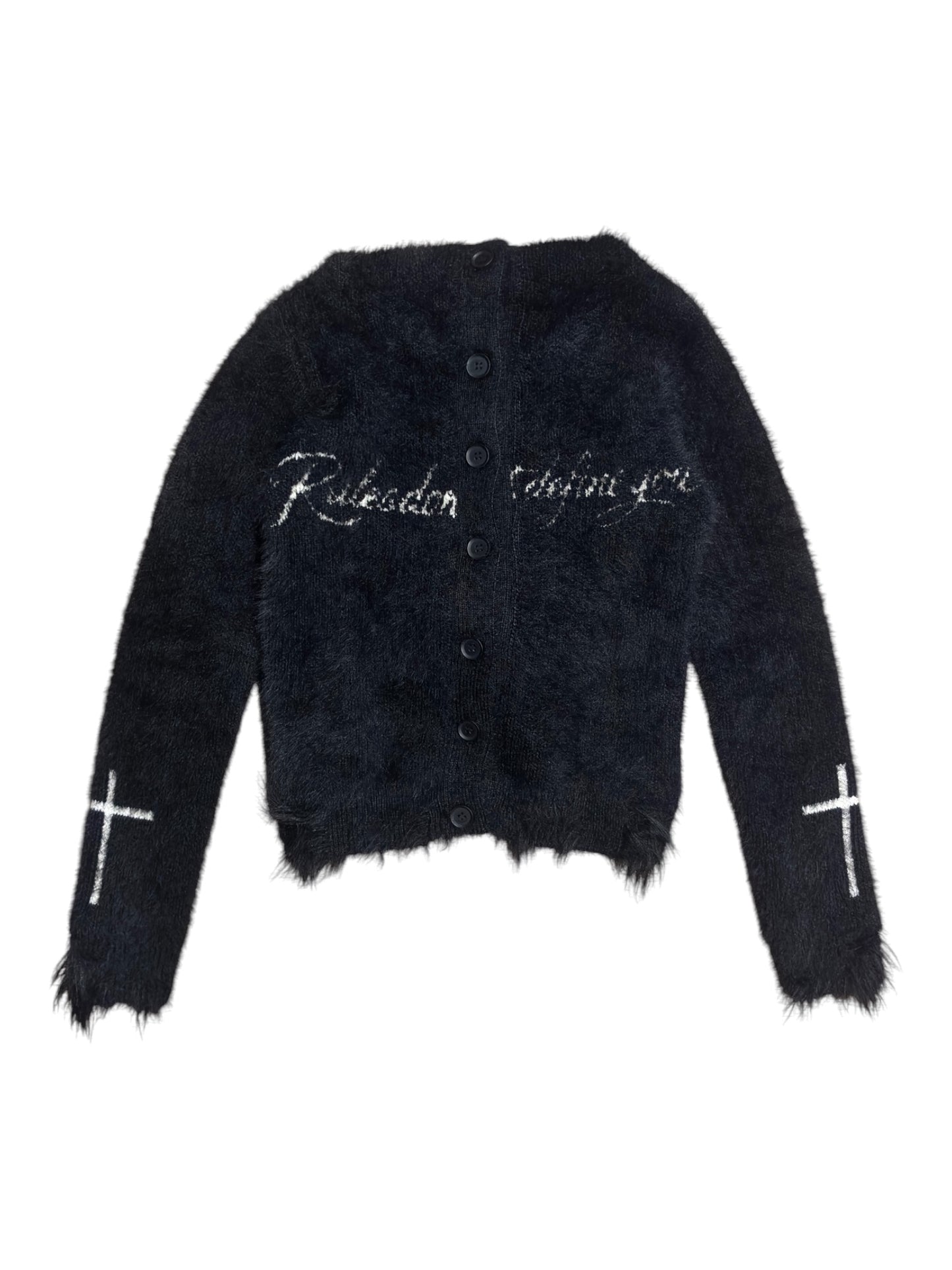 Fuzzy Knit Hoodie  A698