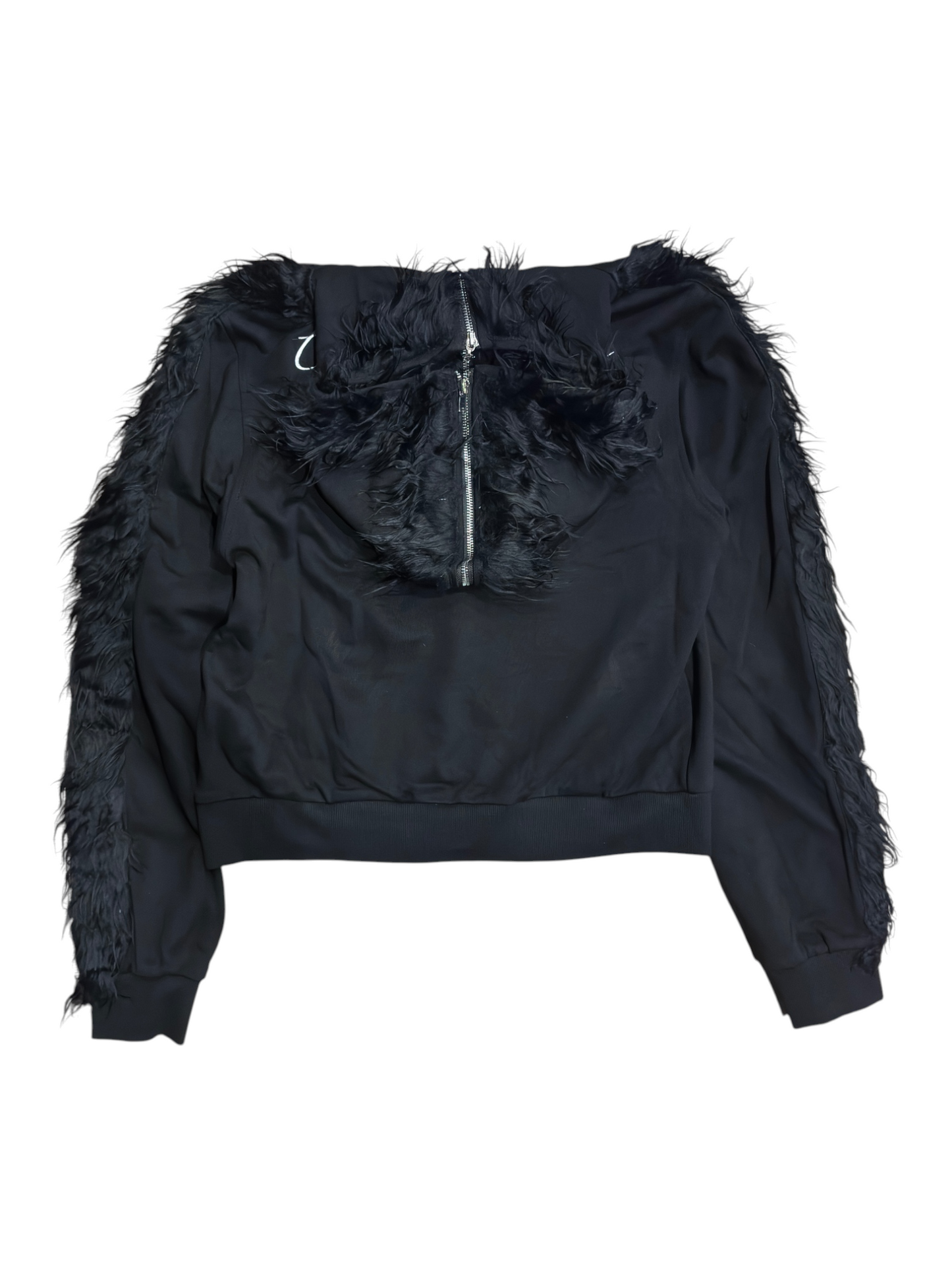 Fur Sleeve Zip Set up A699