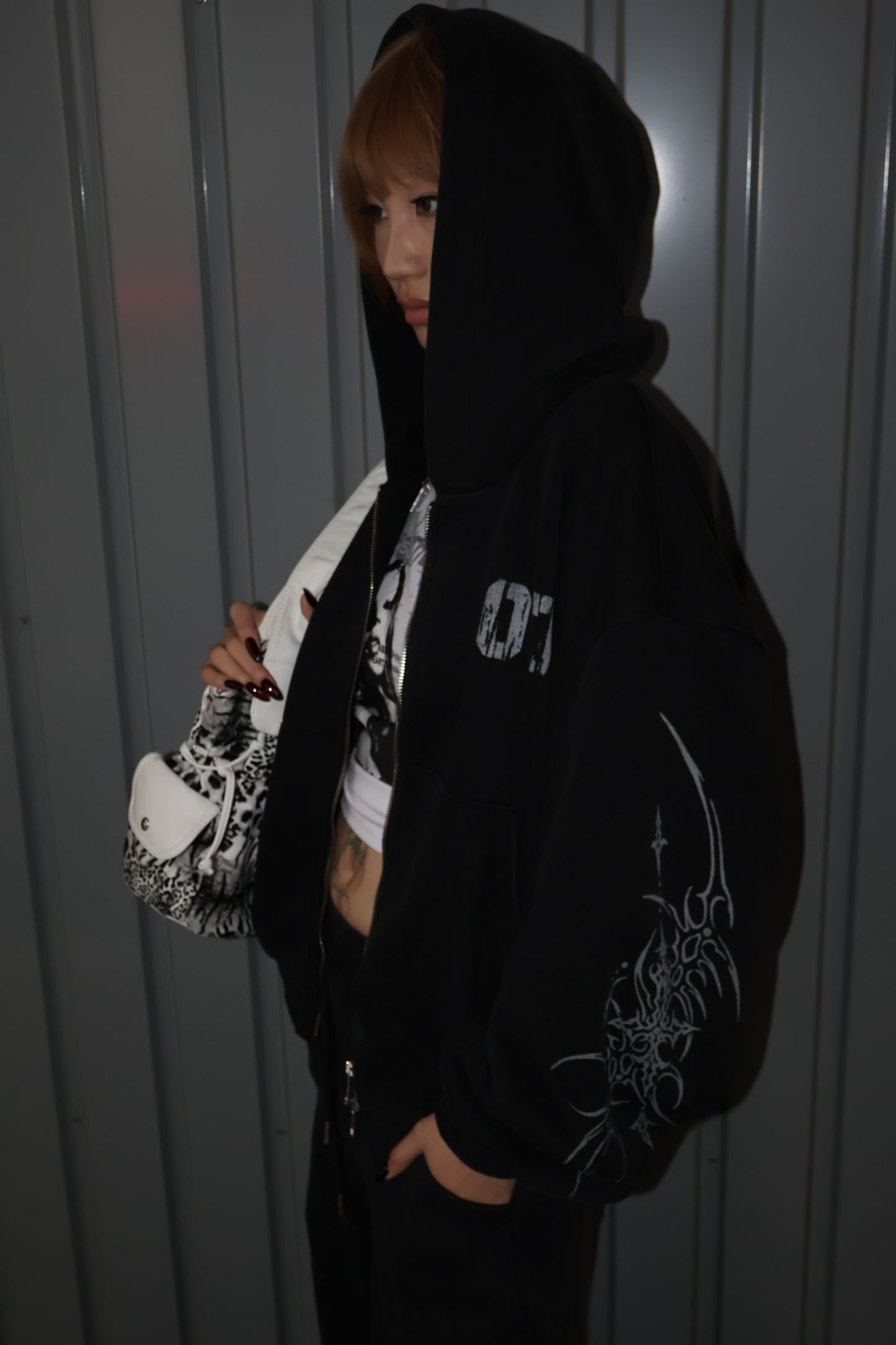 Acid Fade Zip Hoodie A313