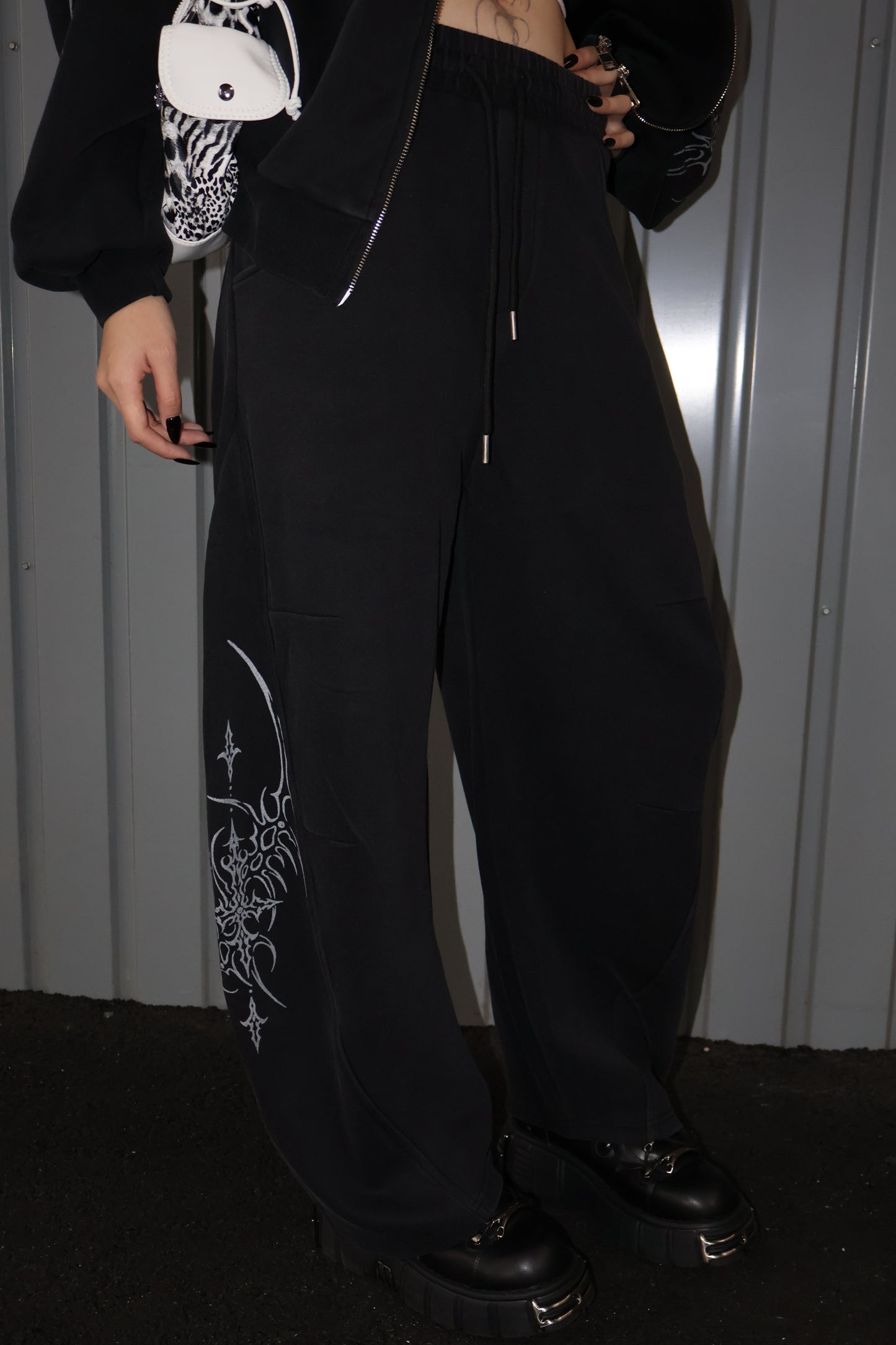 Acid Fade Cargo Sweatpants  A335