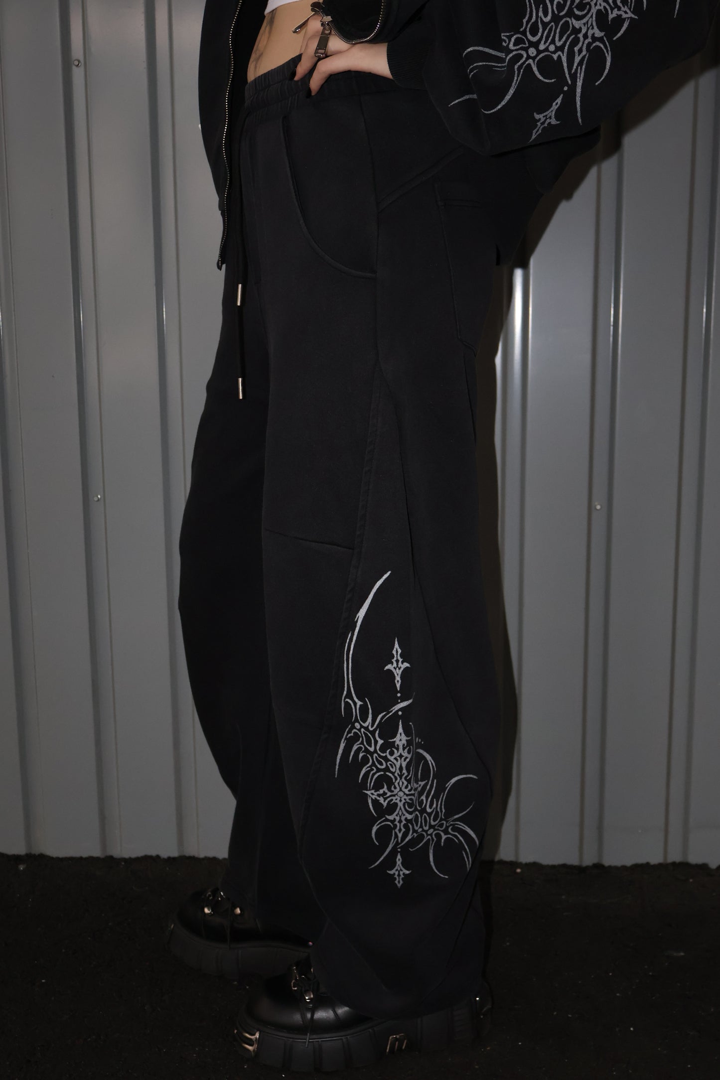 Acid Fade Cargo Sweatpants  A335