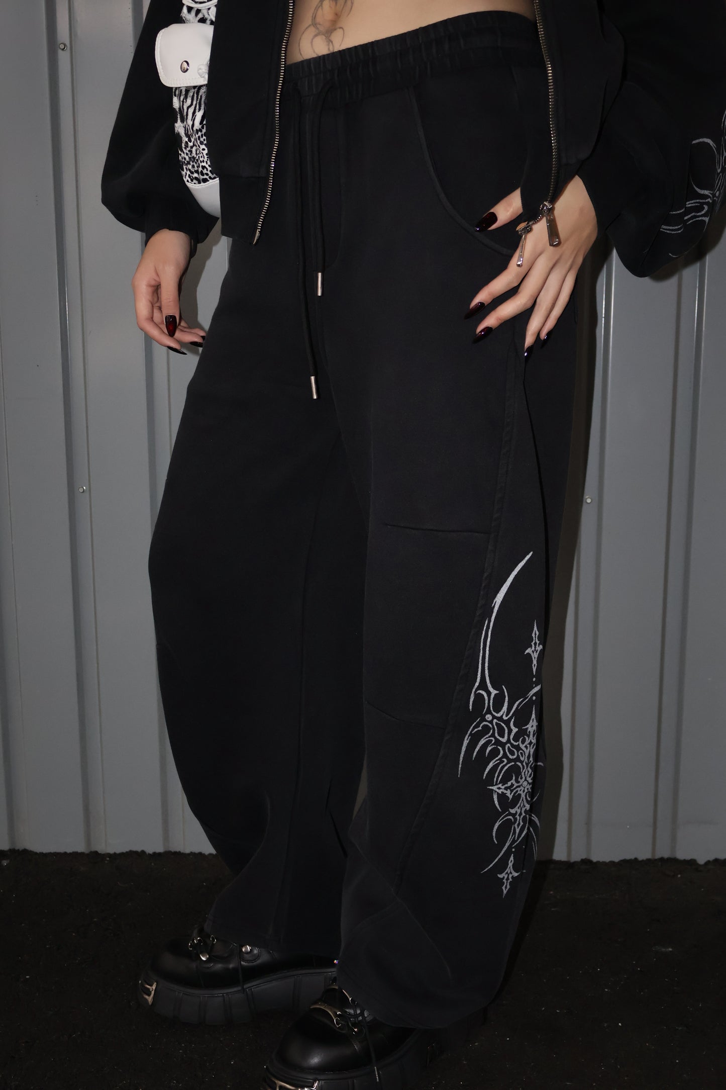 Acid Fade Cargo Sweatpants  A335