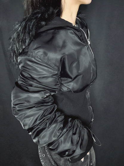 Fur Hood MA-1 Jacket A697