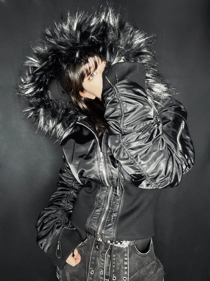 Fur Hood MA-1 Jacket A697