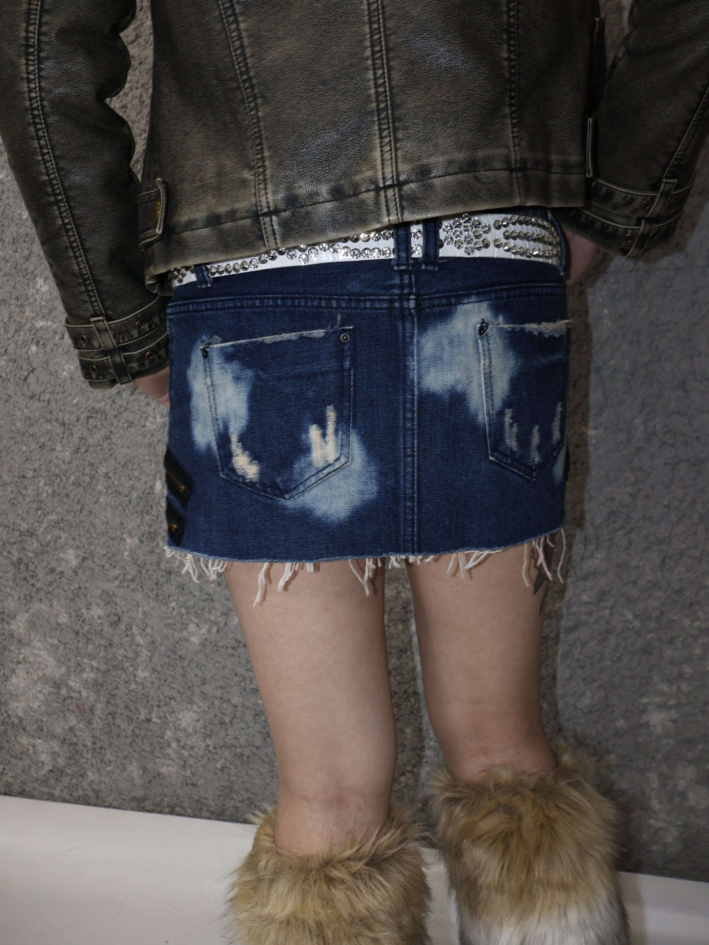 1618 remake denim skirt_RA181