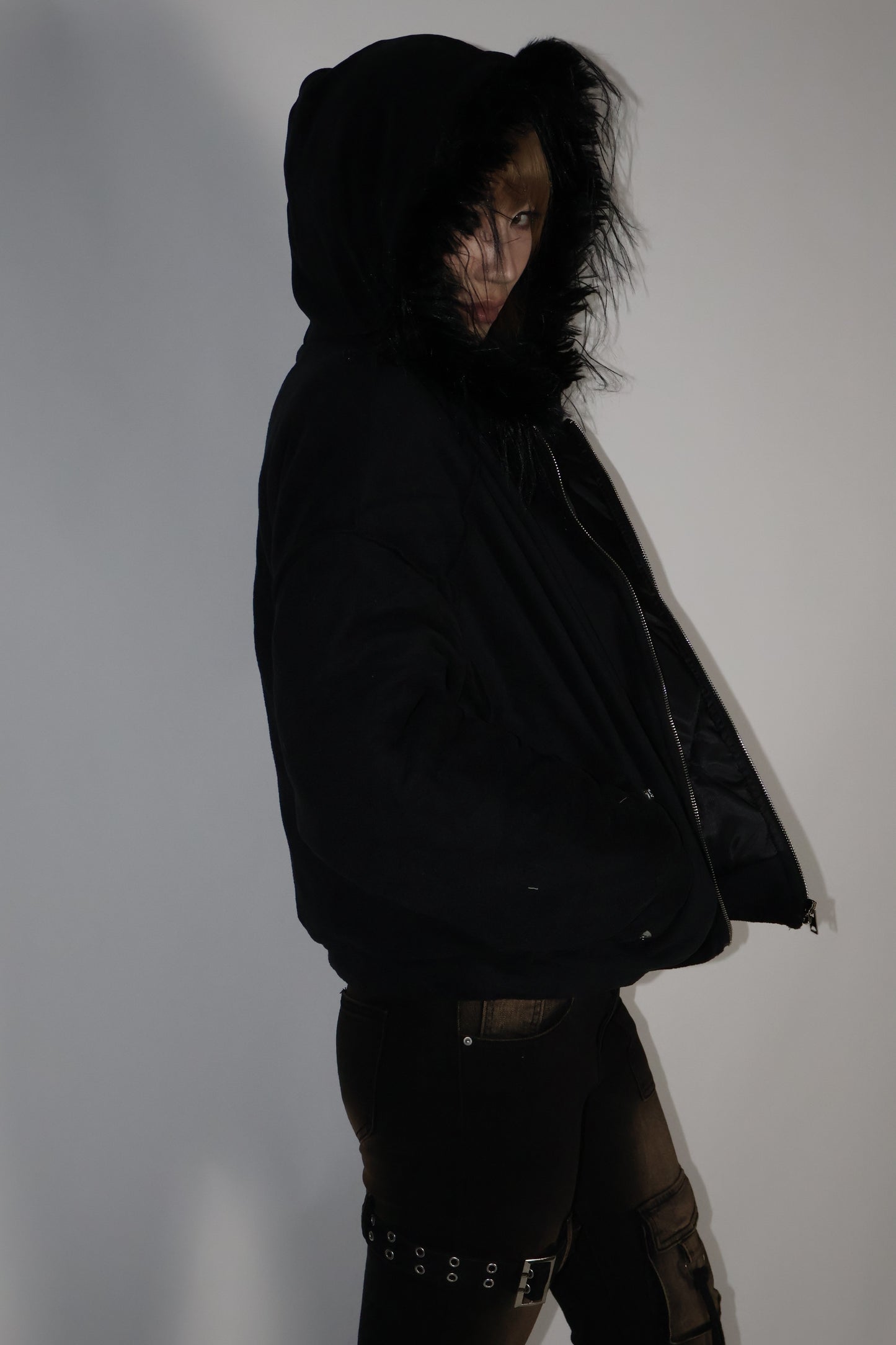 24-K46 velvet fur jacket A361