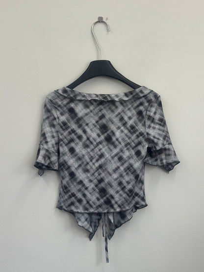 Flutteringcheck shirt A83