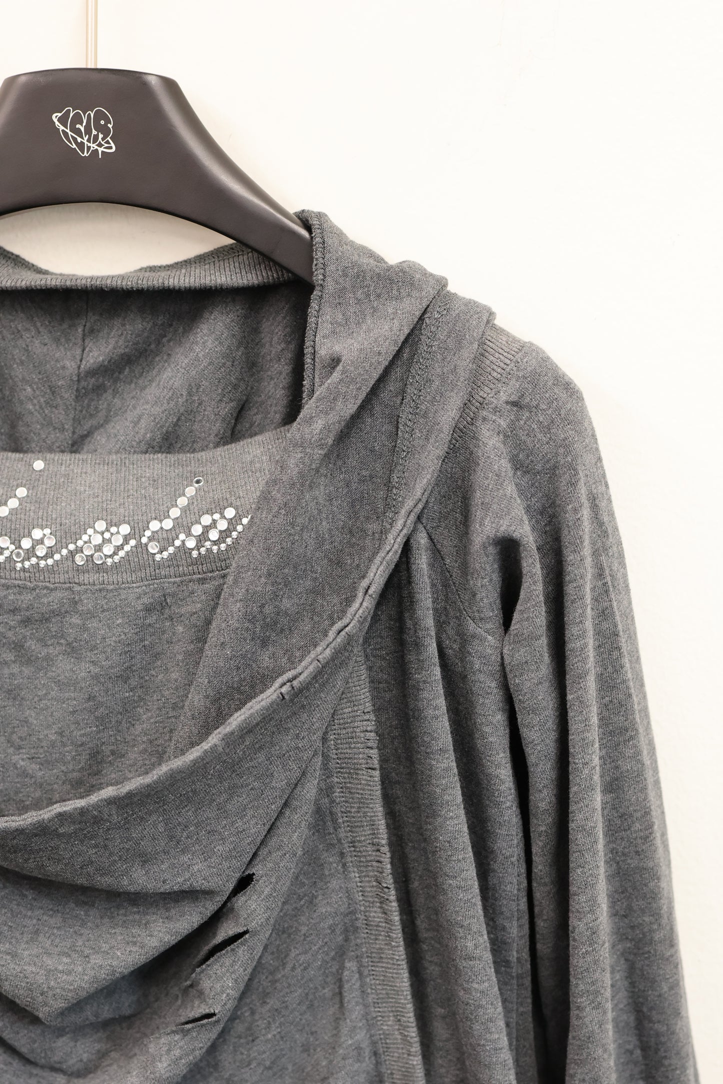 25-938 Drape Zip Hoodie A384