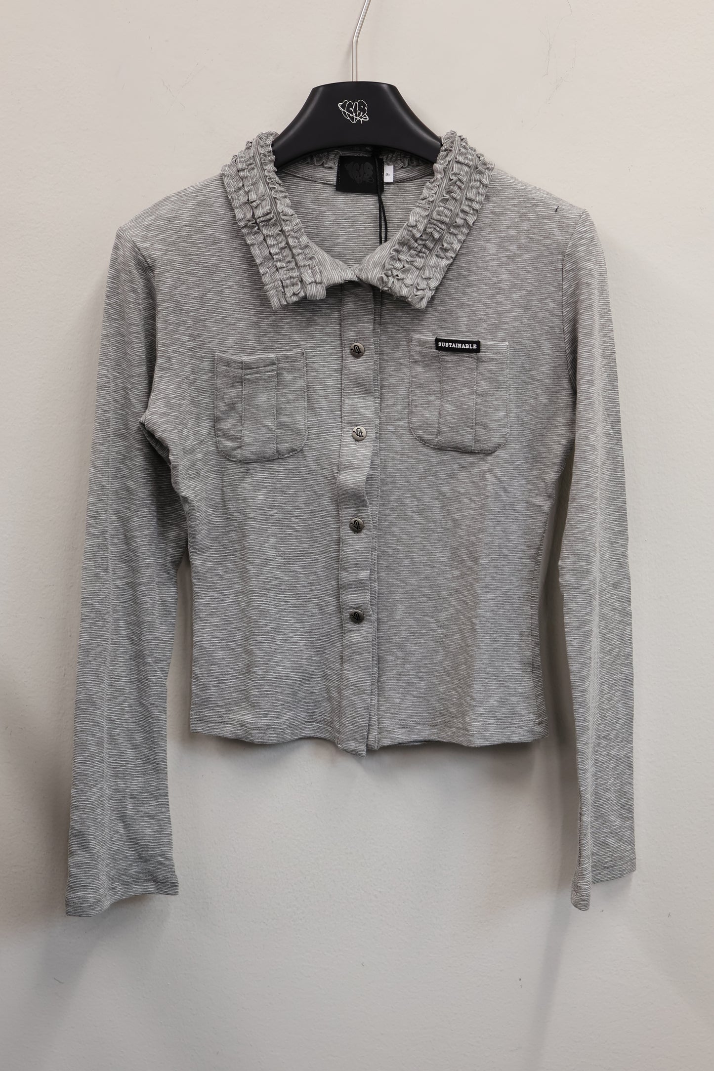 25-913 Shaggy Collar Top A381