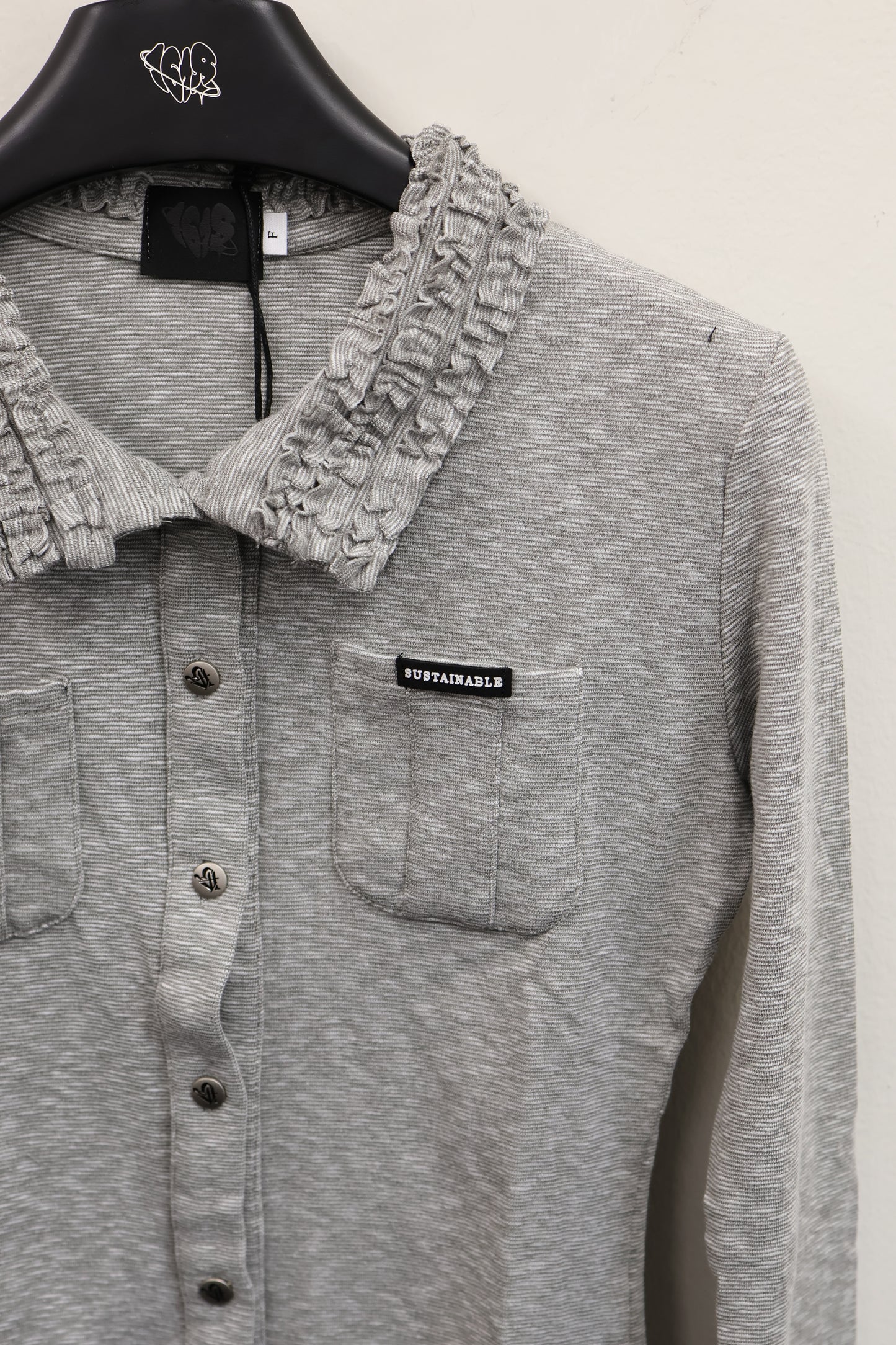 25-913 Shaggy Collar Top A381