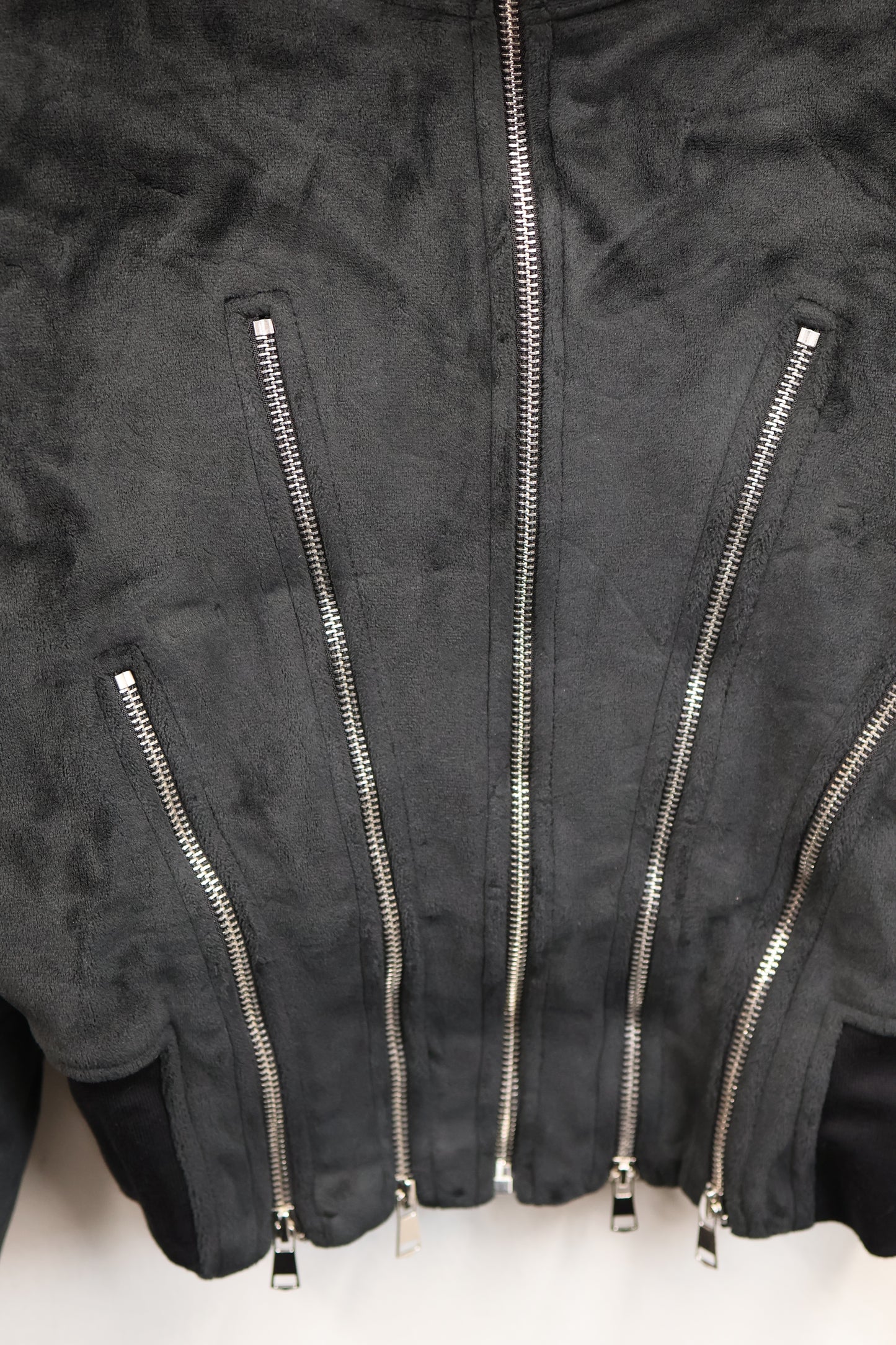 some zip corset short hoodie A374