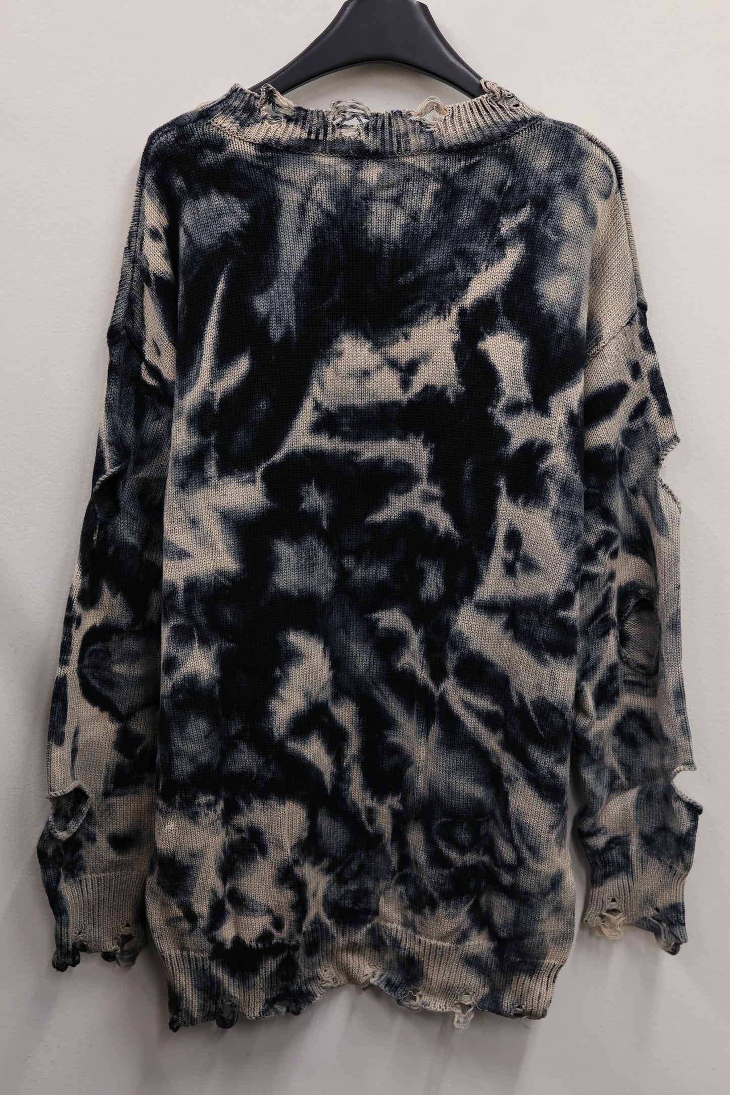 marble fringe knit A379