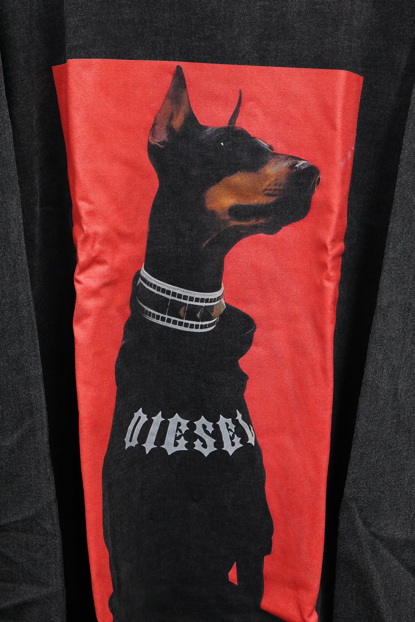 dog print long-T A383