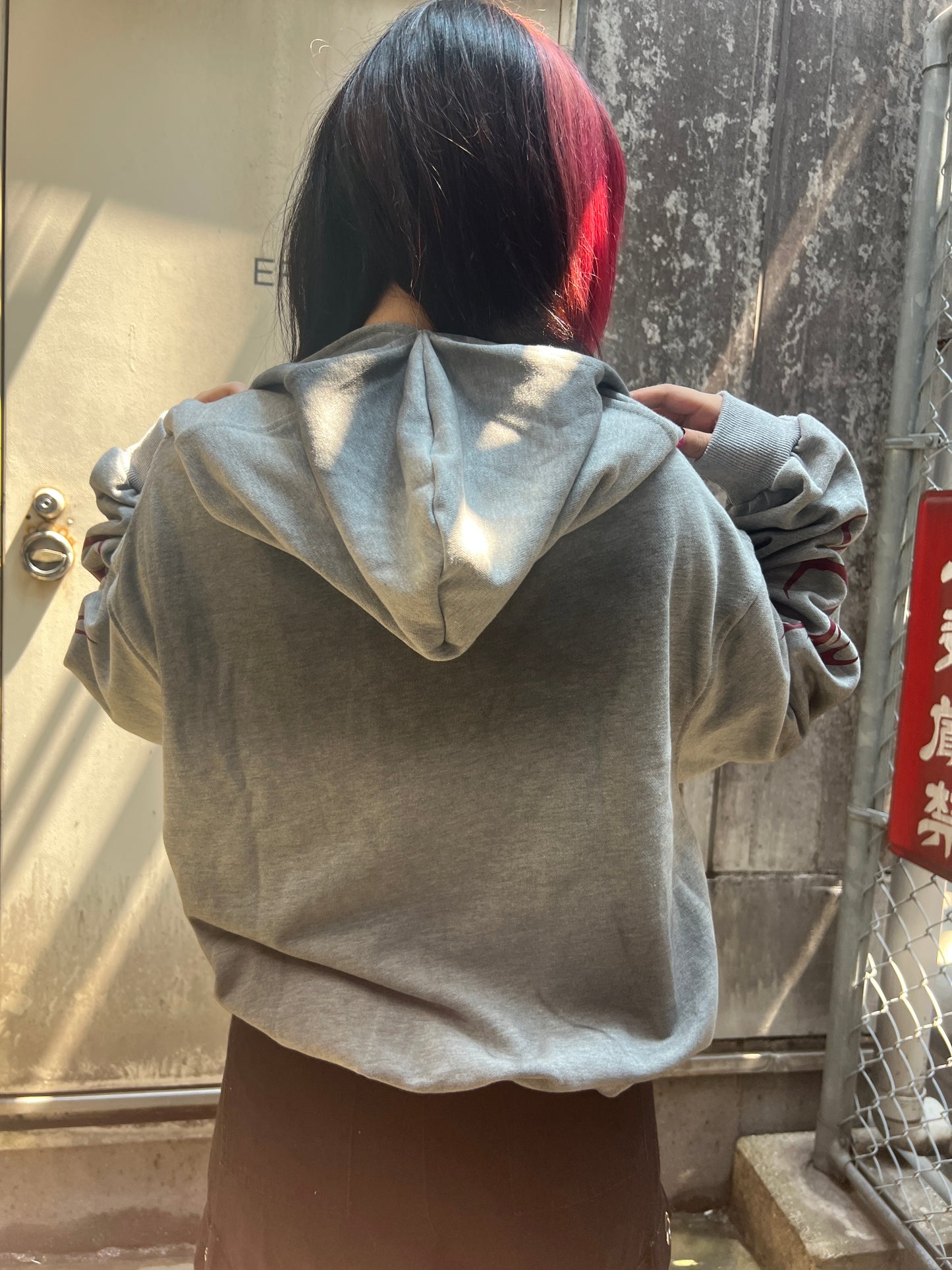 Flame Print Hoodie A314