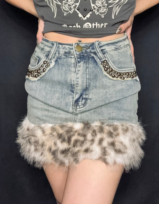 Wild Edge Denim Skirt A447